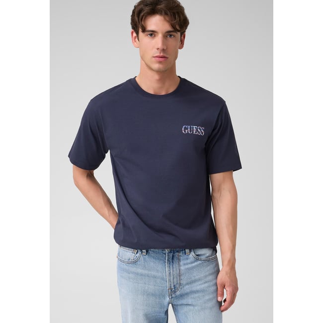 T-Shirt Avec Logo Triangle bleu foncé <span itemprop=