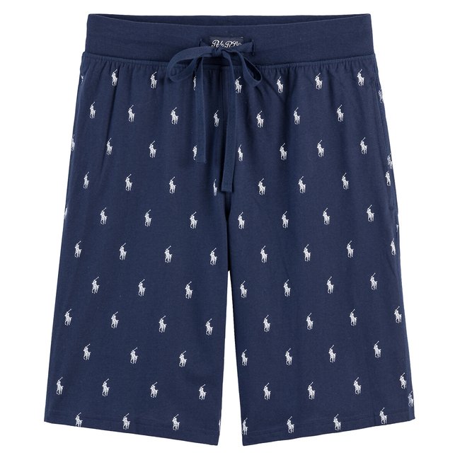 Шорты пижамные на резинке pony player рисунок темно-синий POLO RALPH LAUREN