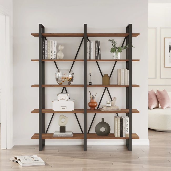 Полка для книг, Mn05 / Мн05 ореховый SO'HOME