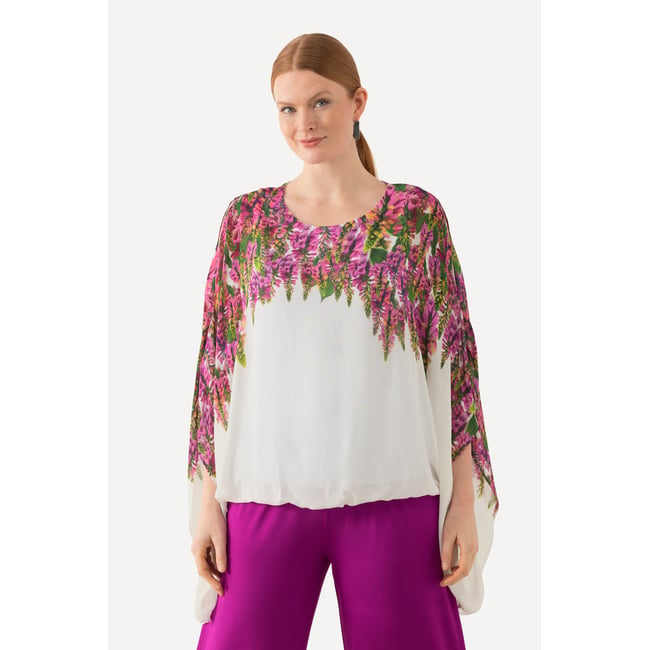 Blouse doublée blanc neige <span itemprop=
