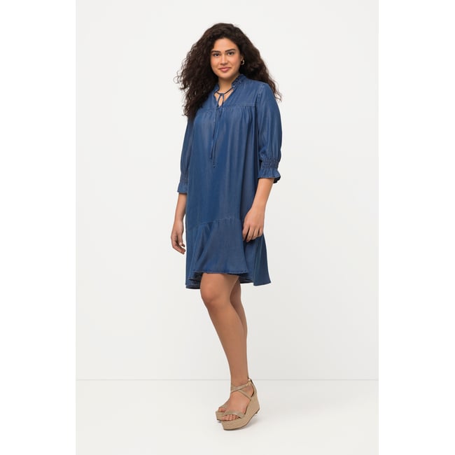 Robe en Lyocell bleu jean <span itemprop=