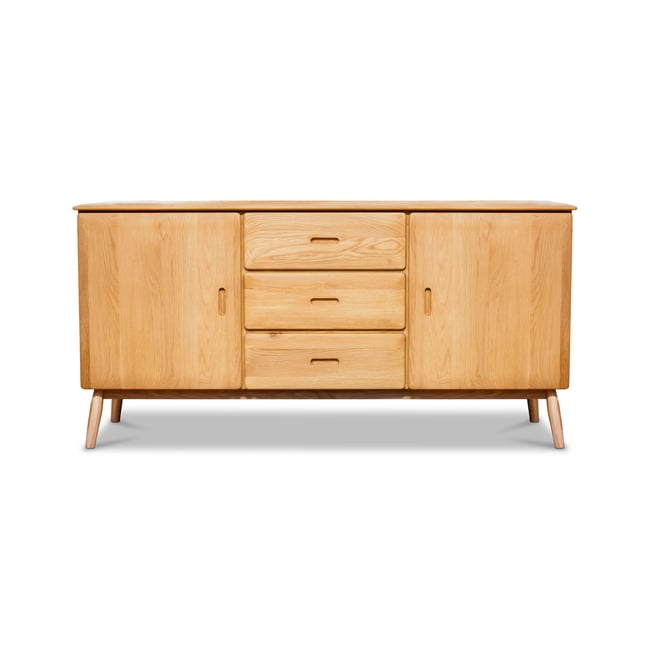 Buffet en chêne KADRELL Couleur bois clair <span itemprop=