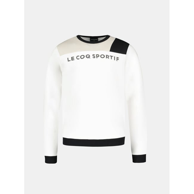 Sweat col rond  Essentiels blanc <span itemprop=