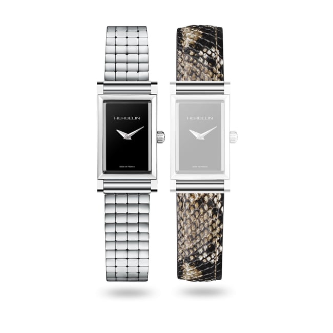 Montre Analogique  ANTARES argenté noir argenté <span itemprop=
