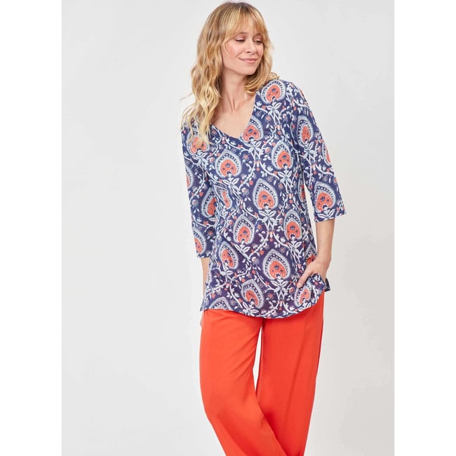 Tunique Femme Voile Et Dentelle Rose Vieilli - Taille Unique 36 à 42, Neuve Avec étiquettes, H & 3 Italy