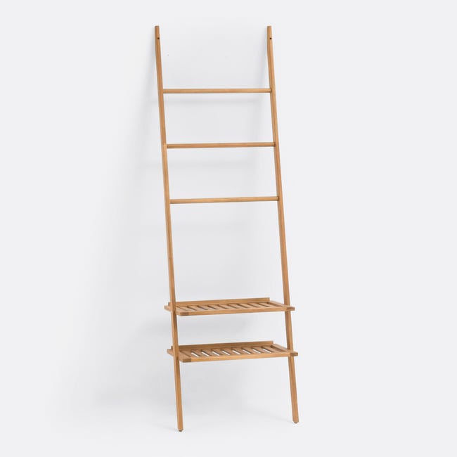 Étagère échelle acacia huilé, finition teck, Kiari Couleur acacia <span itemprop=