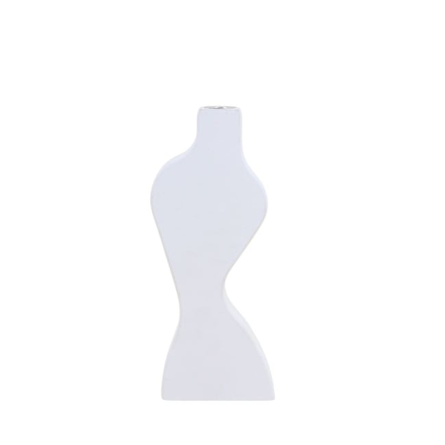 Bougeoir design 30cm Couleur blanc <span itemprop=