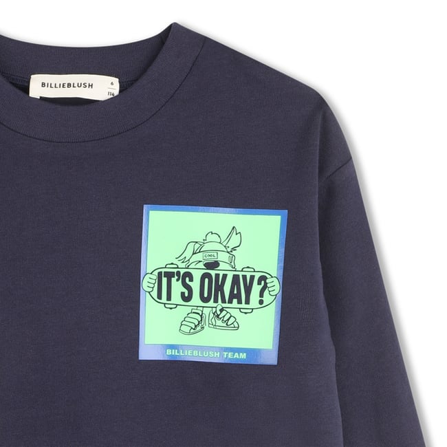 T-shirts à manches longues indigo blue <span itemprop=