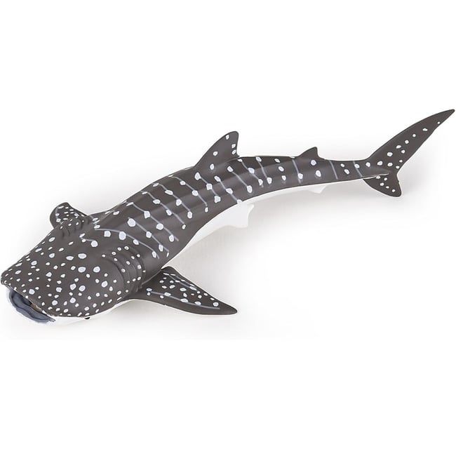 Figurine jeune requin baleine gris <span itemprop=