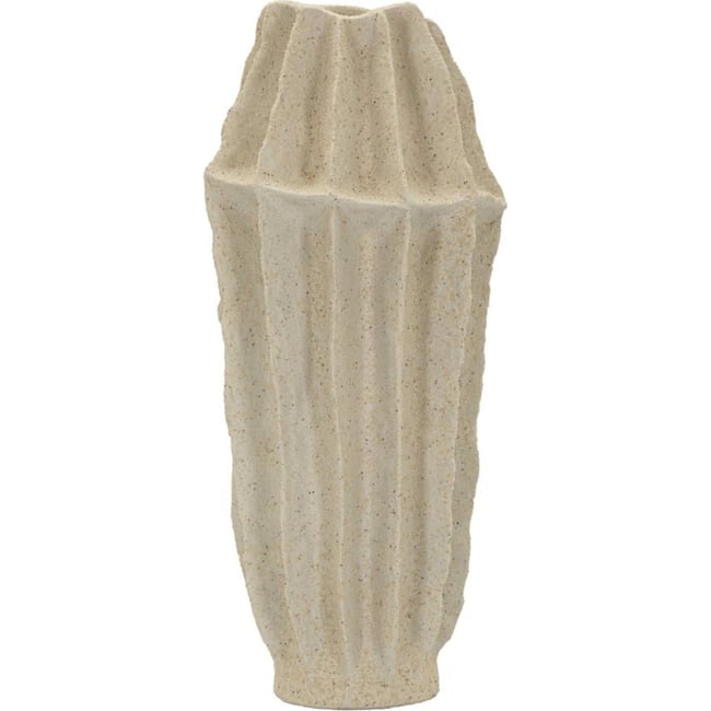 Vase texturé esprit japonais MODERN Couleur sable <span itemprop=