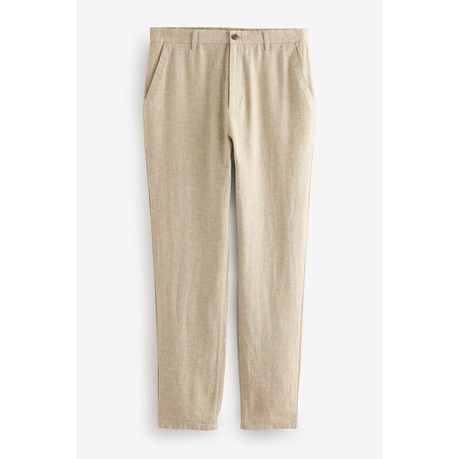 Pantalon texturé naturel <span itemprop=