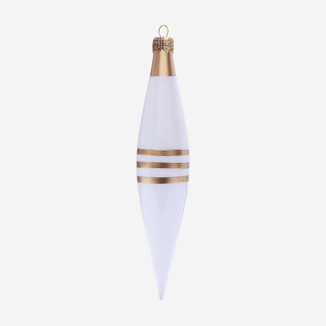 Décoration de Noël verre SIA Couleur blanc <span itemprop=