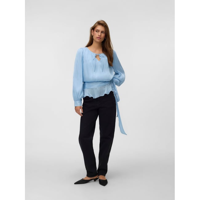 Blouse cashmere blue <span itemprop=