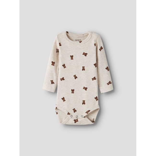 Barboteuse blanc - peyote melange1 <span itemprop=