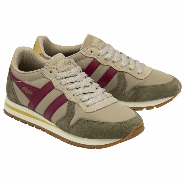 Baskets Daytona Chute gris/kaki/cerise <span itemprop=