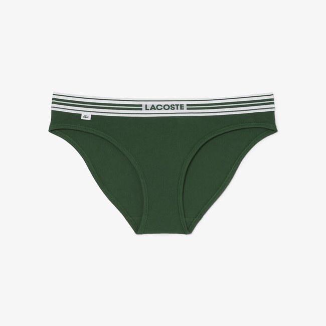 Slip de algodón verde <span itemprop=