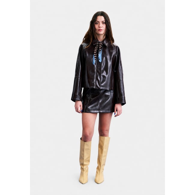 Veste Plaka PLAKA marron chocolat <span itemprop=