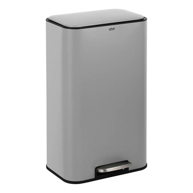 Poubelle rectangulaire à pédale en acier DELTA - 5FIVE SIMPLY SMART
