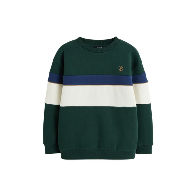 Sweatshirt de cou d'équipage vert <span itemprop=