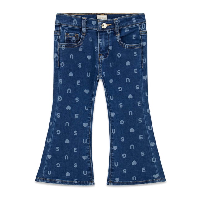 Flare Jeans Pour Jambes bleu <span itemprop=