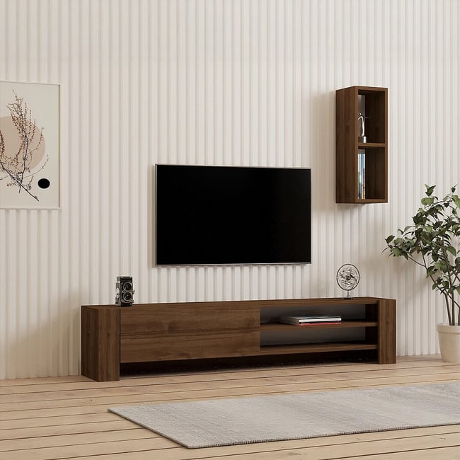 Тумба для ТВ Naz / Наз ореховый SO'HOME