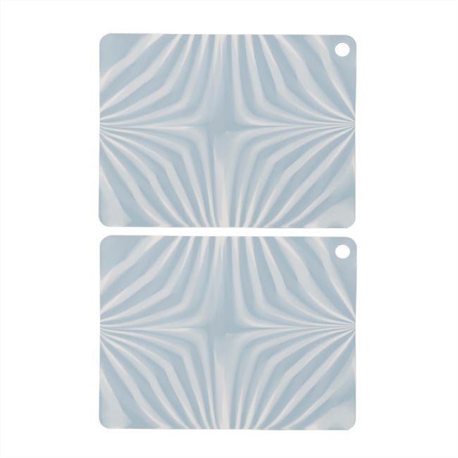 Dessous de table Lot de 2 LIVING bleu <span itemprop=