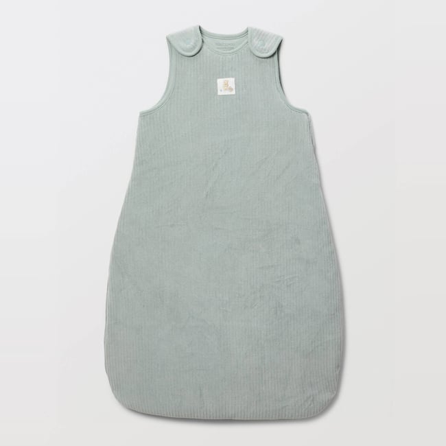 Gigoteuse en velours uni TOG 4 en coton BIO sauge <span itemprop=
