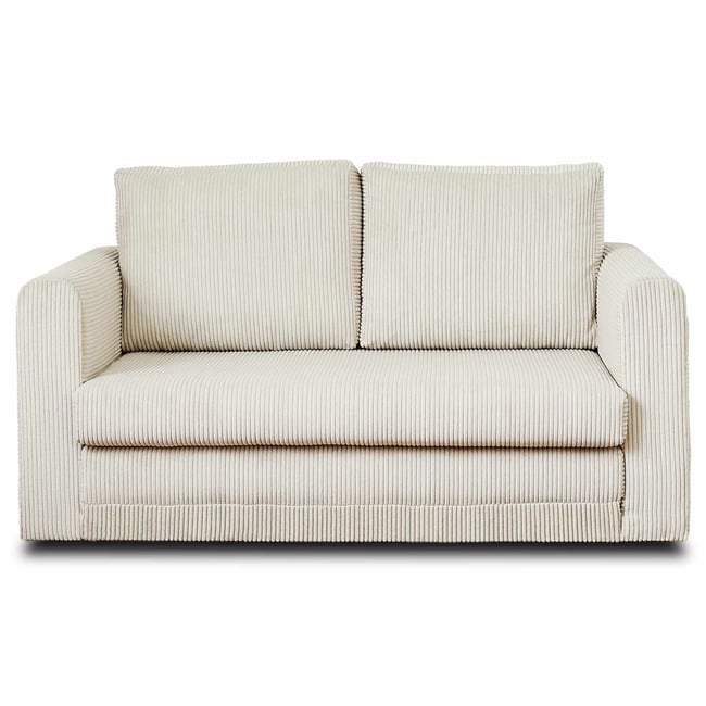 Canapé Convertible 2 places - MARILIA Couleur beige <span itemprop=
