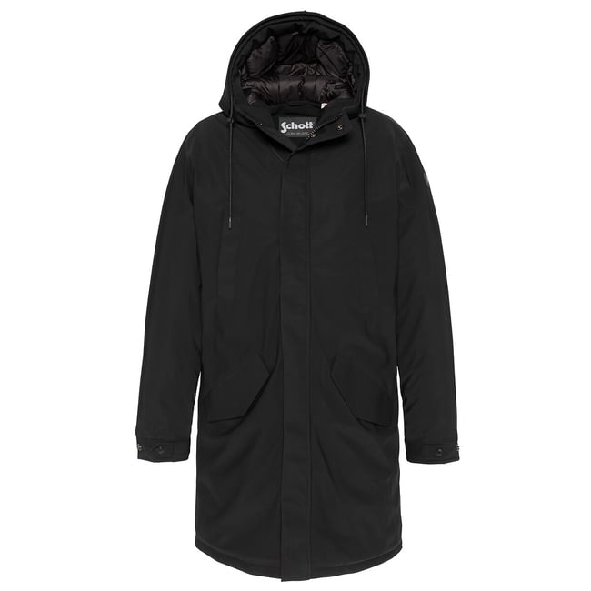 Wasserdichter Parka mit Kapuze, CHASEN schwarz <span itemprop=
