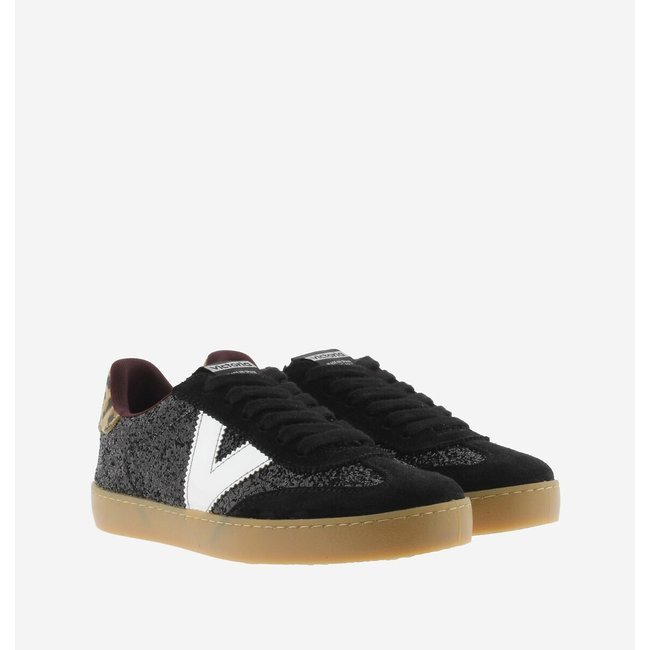 Zapatillas de piel Berlin Ciclista negro <span itemprop=