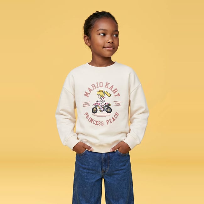 SWEAT EN MOLLETON PEACH amaretti <span itemprop=