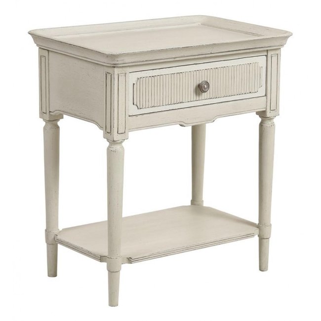 Bout de canapé - MONTAIGNE Couleur blanc <span itemprop=
