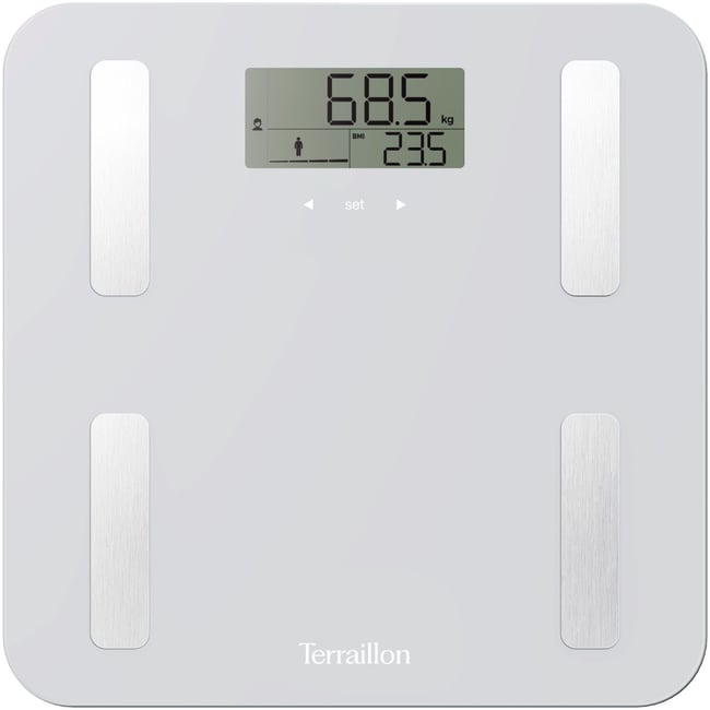 Pèse personne connecté Connecte Body Connect gris <span itemprop=