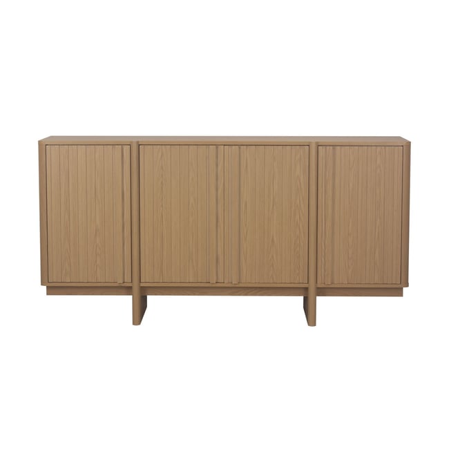 Buffet 4 portes AUGUSTE Couleur bois clair <span itemprop=