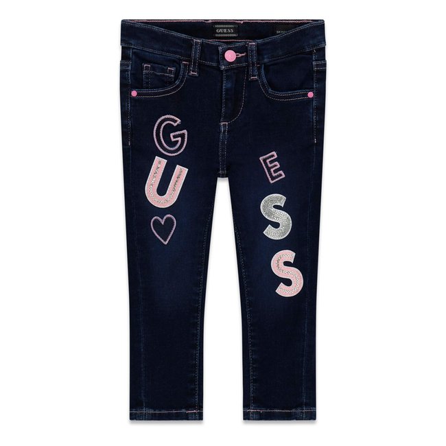 Jean Skinny Avec Écusson Logo bleu foncé <span itemprop=