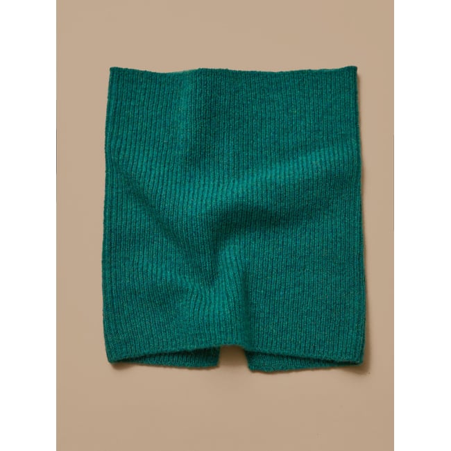 Snood enfant en laine mérinos green <span itemprop=