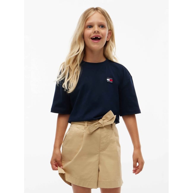 T-shirt maniche corte, logo ricamato - TOMMY HILFIGER