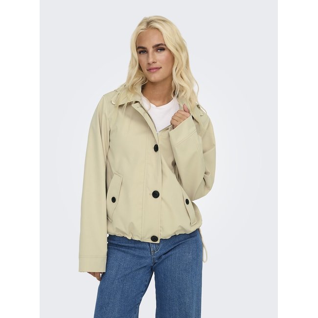 Parka con capucha crudo <span itemprop=