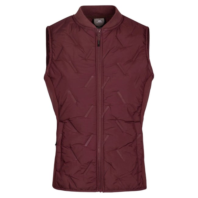 Veste hybride de sport sans manches MIRAN bordeaux <span itemprop=