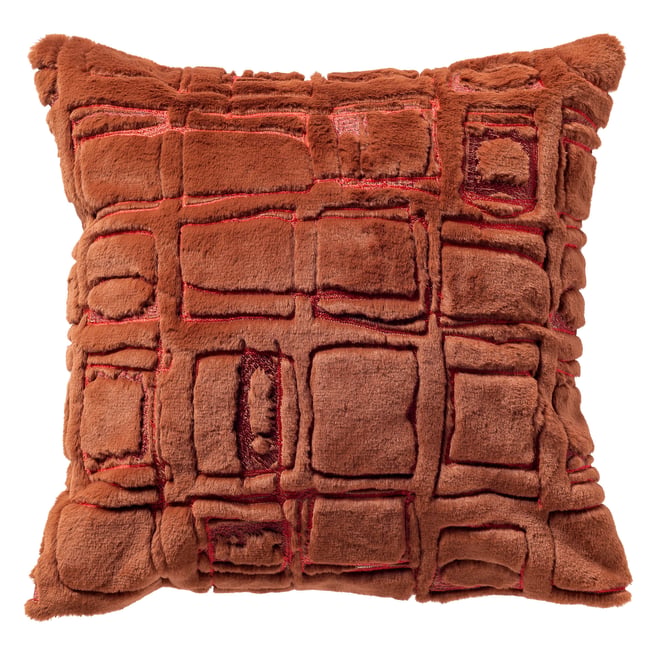 Housse de coussin Doron brun <span itemprop=