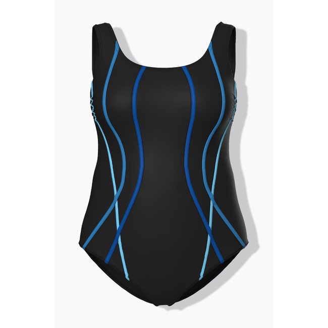 Maillot de bain sans bonnets souples noir <span itemprop=