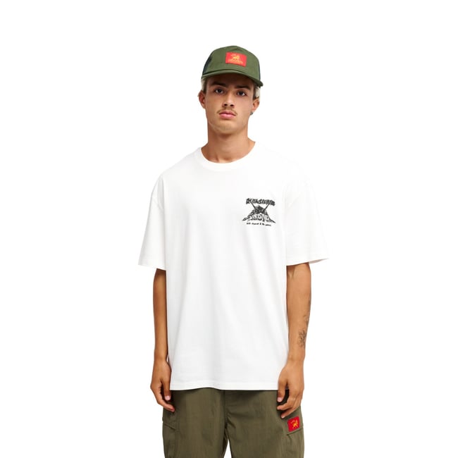 T-Shirt manches courtes BOB MARLEY UPRISING blanc snow white <span itemprop=