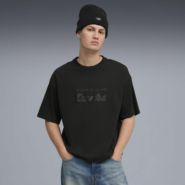 Camiseta de manga corta Porsche negro <span itemprop=