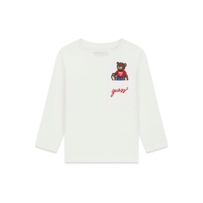 T-Shirt Logo Brodé blanc <span itemprop=