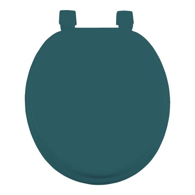Abattant WC émeraude MDF – 47 x 37 cm – Charnières Plastiques Couleur vert <span itemprop=