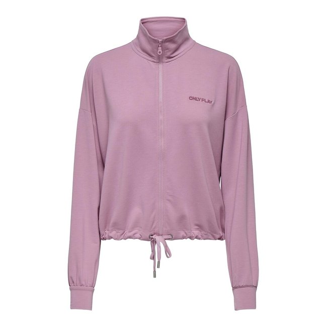 Sweat zippé resserrable Frei rose <span itemprop=