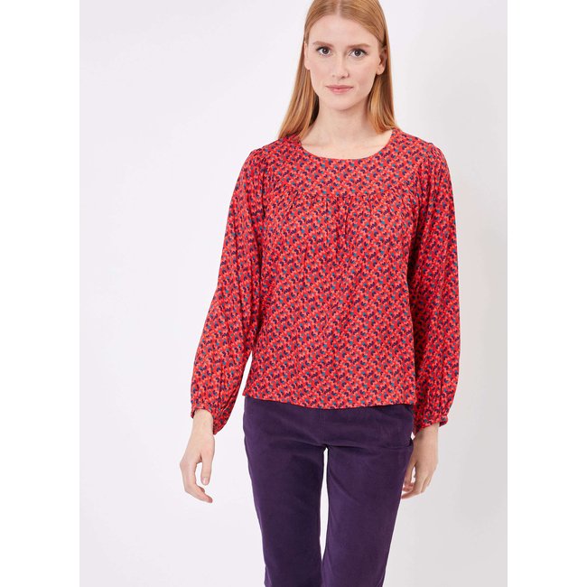 Blouse fluide imprimée MAEVA - PRINCESSE NOMADE