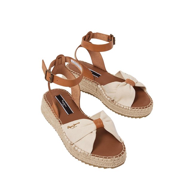 Sandalias con plataforma Kate One beige/camel <span itemprop=
