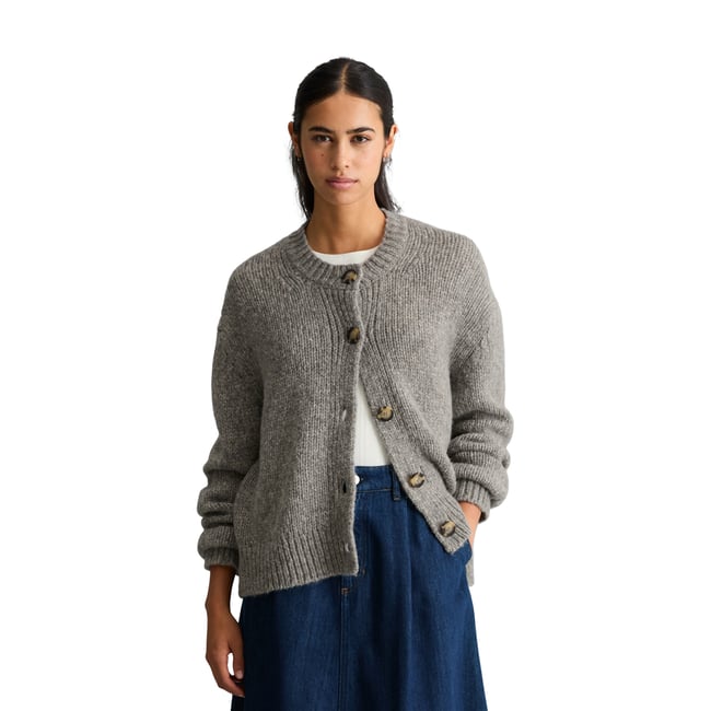 Cardigan ample en un mélange douillet de laine vierge et d'alpaga - MARC O’POLO DENIM