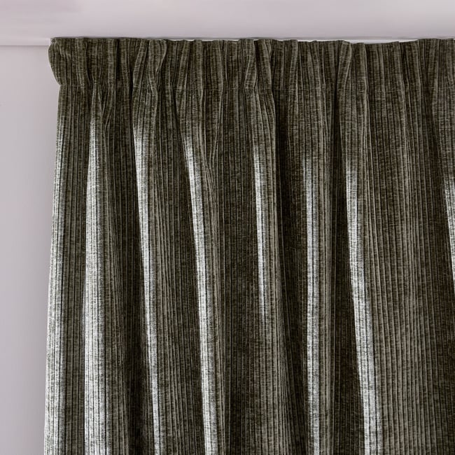 Carly Corduroy Pencil Pleat/Wave Header Curtain - LA REDOUTE INTERIEURS